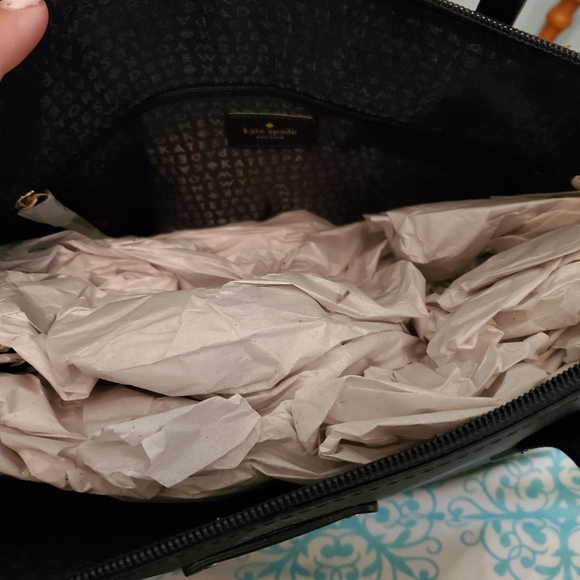 Black glitter dot Kate Spade tote - Picture 2 of 2